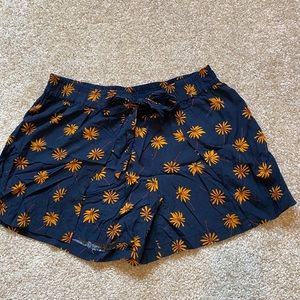 Madewell daisy pull on shorts